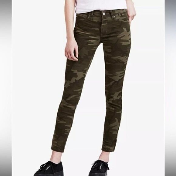 New LEVI'S Women's 711 Skinny Ankle, pants Jeans camo size 00 waist 24 - Picture 10 of 15